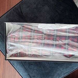 I.N.C. Red Plaid Sparkly Boots